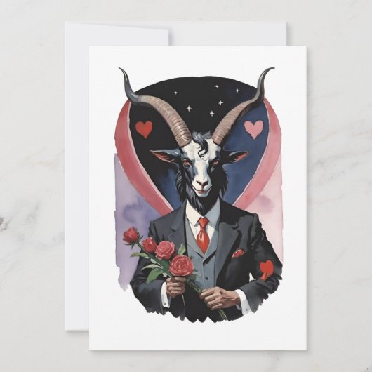 Baphomet Gothic Valentine's Day Love シーズンカード (正面)