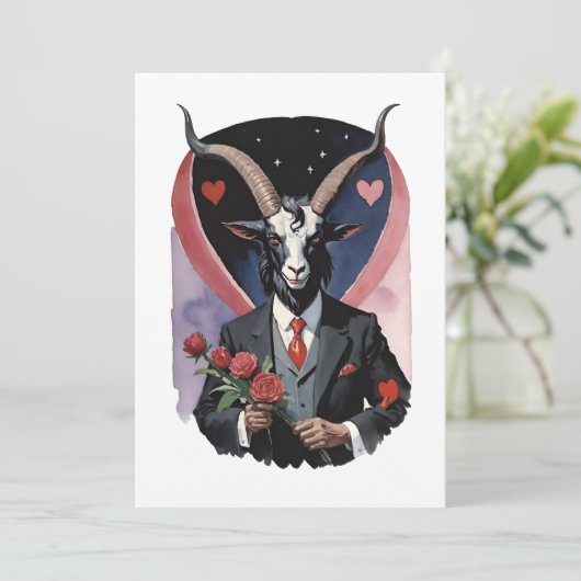 Baphomet Gothic Valentine's Day Love シーズンカード (スタンド正面)