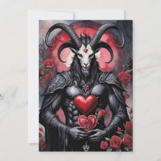 Baphomet Gothic Valentine's Day Love シーズンカード