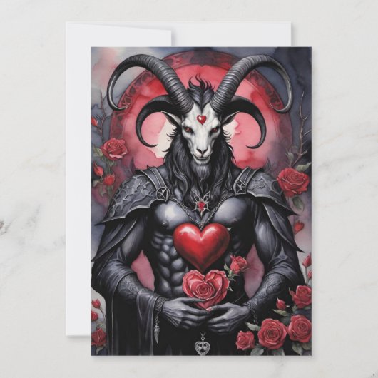 Baphomet Gothic Valentine's Day Love シーズンカード (正面)