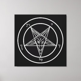 Baphomet HUGE 40"x40"ストレッチカンバスのアート キャンバスプリント