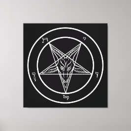Baphomet HUGE 40"x40"ストレッチカンバスのアート キャンバスプリント