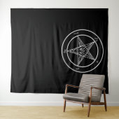 Baphomet HUGE Ritual Chamber Tapestry 88"x104" タペストリー (インサイチュ(横))