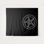Baphomet HUGE Ritual Chamber Tapestry 88"x104" タペストリー (正面(横))