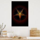 Baphomet Old Style Art Print ポスター (キッチン)