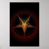 Baphomet Old Style Art Print ポスター (正面)