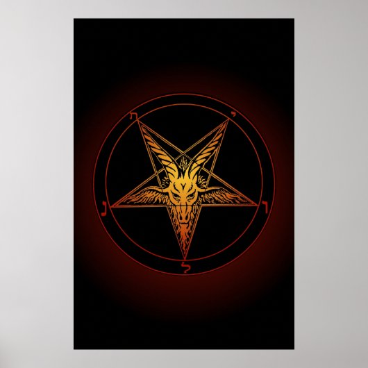 Baphomet Old Style Art Print ポスター (正面)