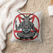 Baphomet roi de l'enfer  クッション (ブランケット)