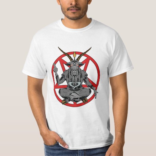 Baphomet roi de l'enfer  tシャツ (正面)