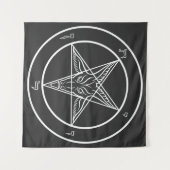 Baphomet Sigil CoS タペストリー (正面(横))