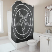Baphomet Sigil CoS 6' Ritual Chamber Drape or シャワーカーテン (インサイチュ)