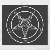 Baphomet Sigil CoS Decals スパークリングワインラベル (シングルラベル)