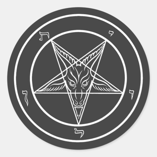 Baphomet Sigil CoS Decals ラウンドシール (正面)