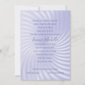 Baptism 1st Communion Confirmation Lavender Pearl 招待状 (裏面)