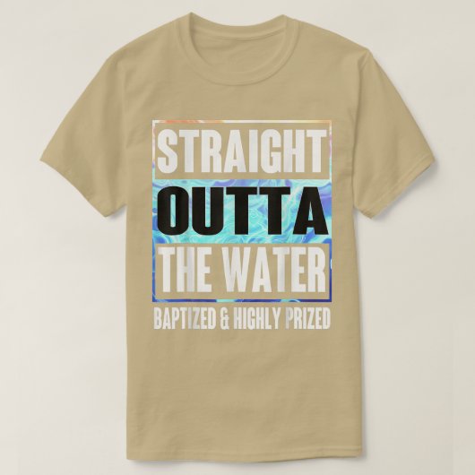 Baptism Adults Funny Outta Water Idea  Tシャツ (デザイン正面)