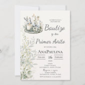 Baptism and first year invitation in Spanish 招待状 (正面)