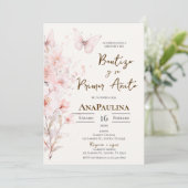 Baptism and first year invitation in Spanish 招待状 (スタンド正面)