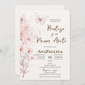 Baptism and first year invitation in Spanish 招待状 (正面/裏面)