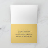 Baptism Anniversary Psalms Scripture Wildflowers カード (内部)