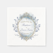 Baptism baby boy  スタンダードカクテルナプキン (正面)