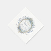 Baptism baby boy  スタンダードカクテルナプキン (角)