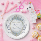 Baptism baby boy  ペーパープレート (パーティー)