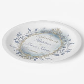 Baptism baby boy  ペーパープレート (アングル)