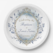 Baptism baby boy  ペーパープレート (正面)