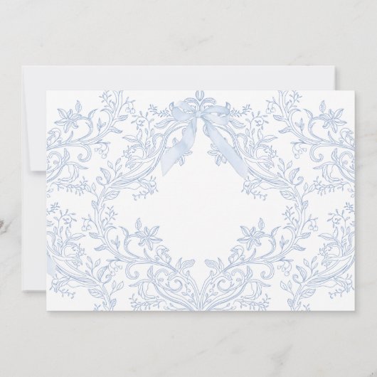 Baptism baby boy thank you card 招待状 (裏面)