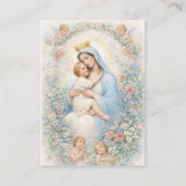 Baptism Blessed Mother & Child Remembrance  名刺 (正面)
