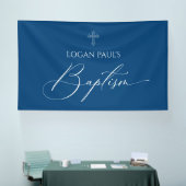 Baptism Blue banner backdrop  横断幕 (トレードショー)