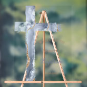 Baptism | blue cross welcome sign アクリルサイン (ニュートラル)