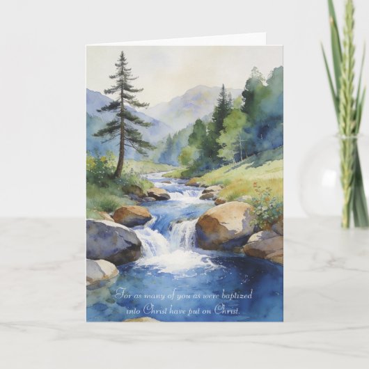 Baptism Card: Galatians 3:25-27 カード (正面)