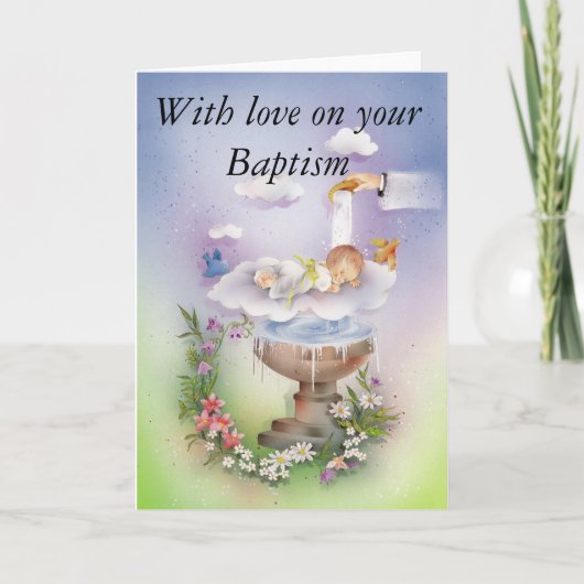 Baptism Christening baby カード (正面)