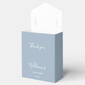 Baptism Christening  Signature Script Dusty Blue フェイバーボックス (オープン)