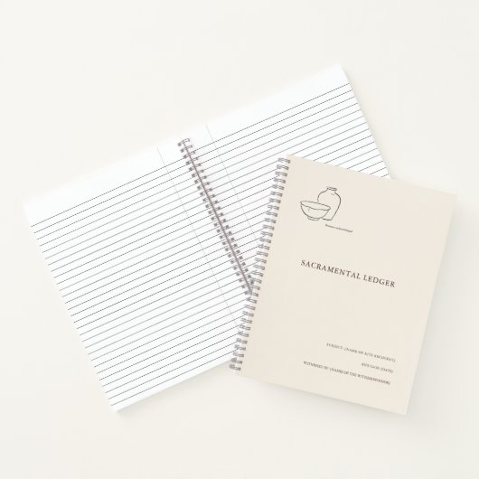 Baptism/Confirmation Rite GodParent Keepsake ノートブック (内部)