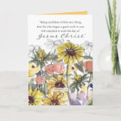 Baptism Congratulations Scripture Philippians カード (正面)