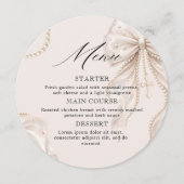 Baptism Coquette Beige Bow and Pearl メニュー (正面)