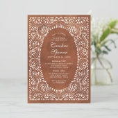 Baptism First Birthday Fiesta Talavera 招待状 (スタンド正面)