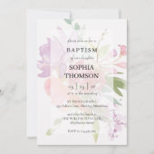 Baptism floral invitation 招待状 (正面)