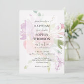 Baptism floral invitation 招待状 (スタンド正面)