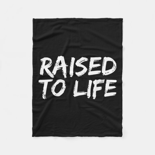 Baptism Gift New Christians Baptismal Quote Raised フリースブランケット (正面)