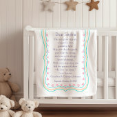 Baptism Gift Prayer Blanket from Godparents Fleece フリースブランケット