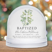 Baptism Greenery Floral Botanical Cross Custom