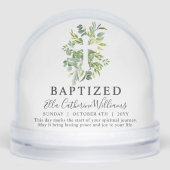 Baptism Greenery Floral Botanical Cross Custom  (正面)