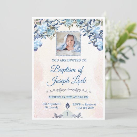 Baptism Invitation 招待状 (スタンド正面)