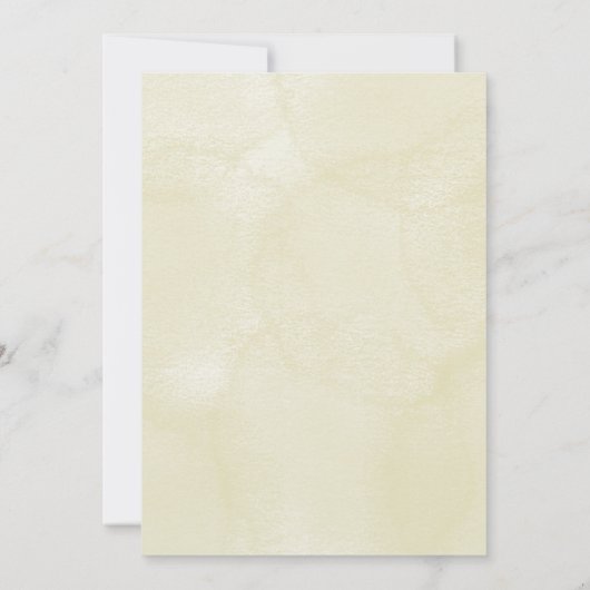 Baptism invitation card featuring a floral cross 招待状 (裏面)