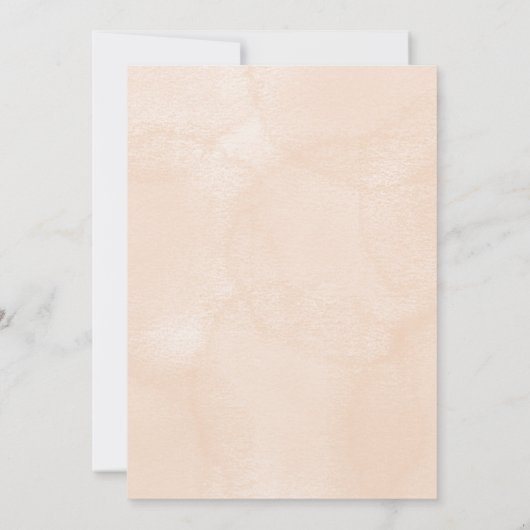 Baptism invitation card with a rustic theme 招待状 (裏面)