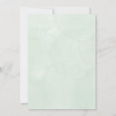 Baptism invitation in watercolour jungle themed  招待状 (裏面)