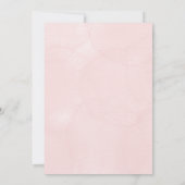  Baptism Invitation with blue floral a gold cross 招待状 (裏面)